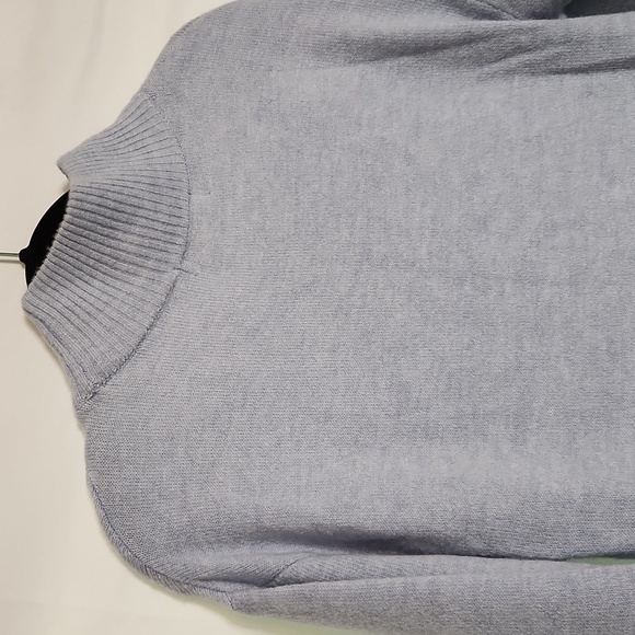 Justfab Funnel Neck Midi Dress soft & cozy knit Kentucky blue Sz: S sexy bodycon - Picture 10 of 14